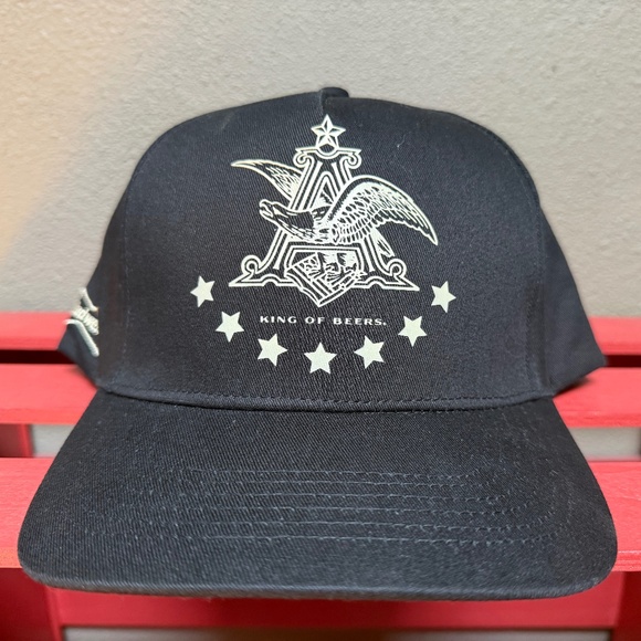 Budweiser Company Black Snapback Hat Pacsun Exclusive BRAND NEW - Picture 1 of 5